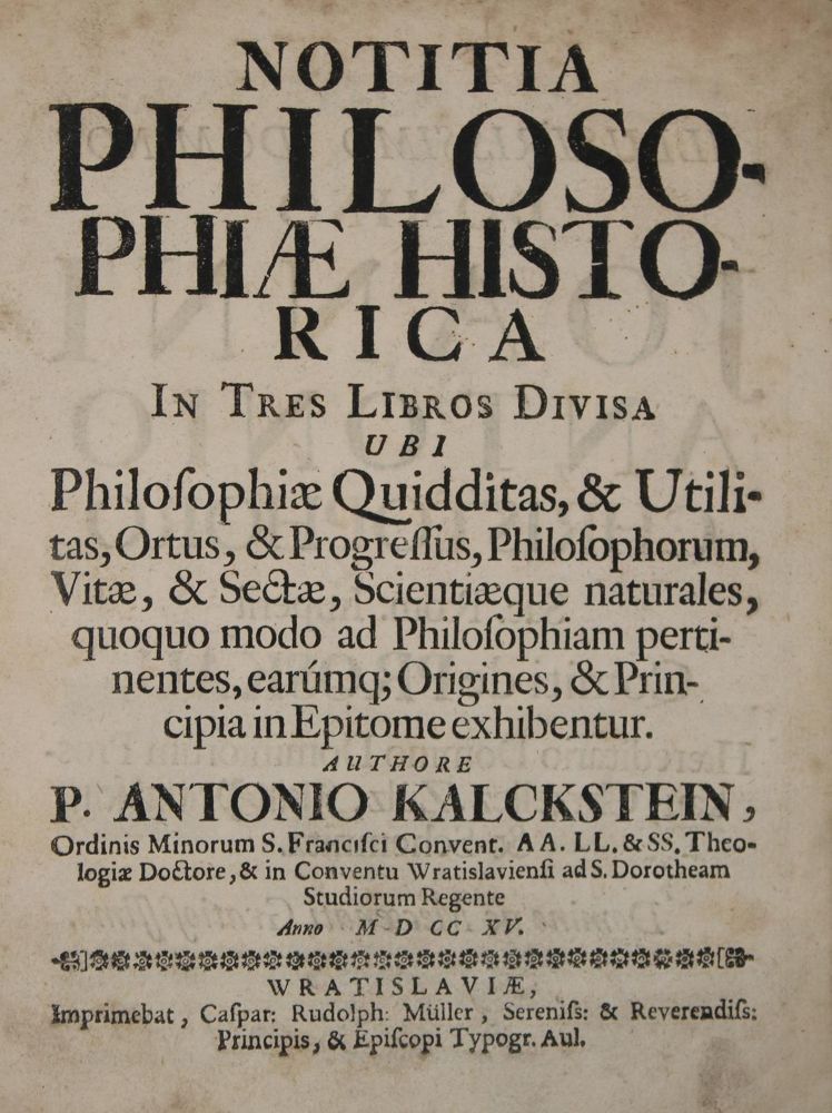 Große Abbildung Nr.1: 142-230 Kalckstein,A.: (Alte Drucke, Handschriften und Theologie)