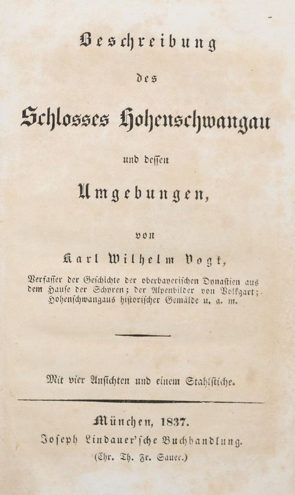 Große Abbildung Nr.1: 142-2307 Vogt,K.W.: (Deutschland, Hohenschwangau)