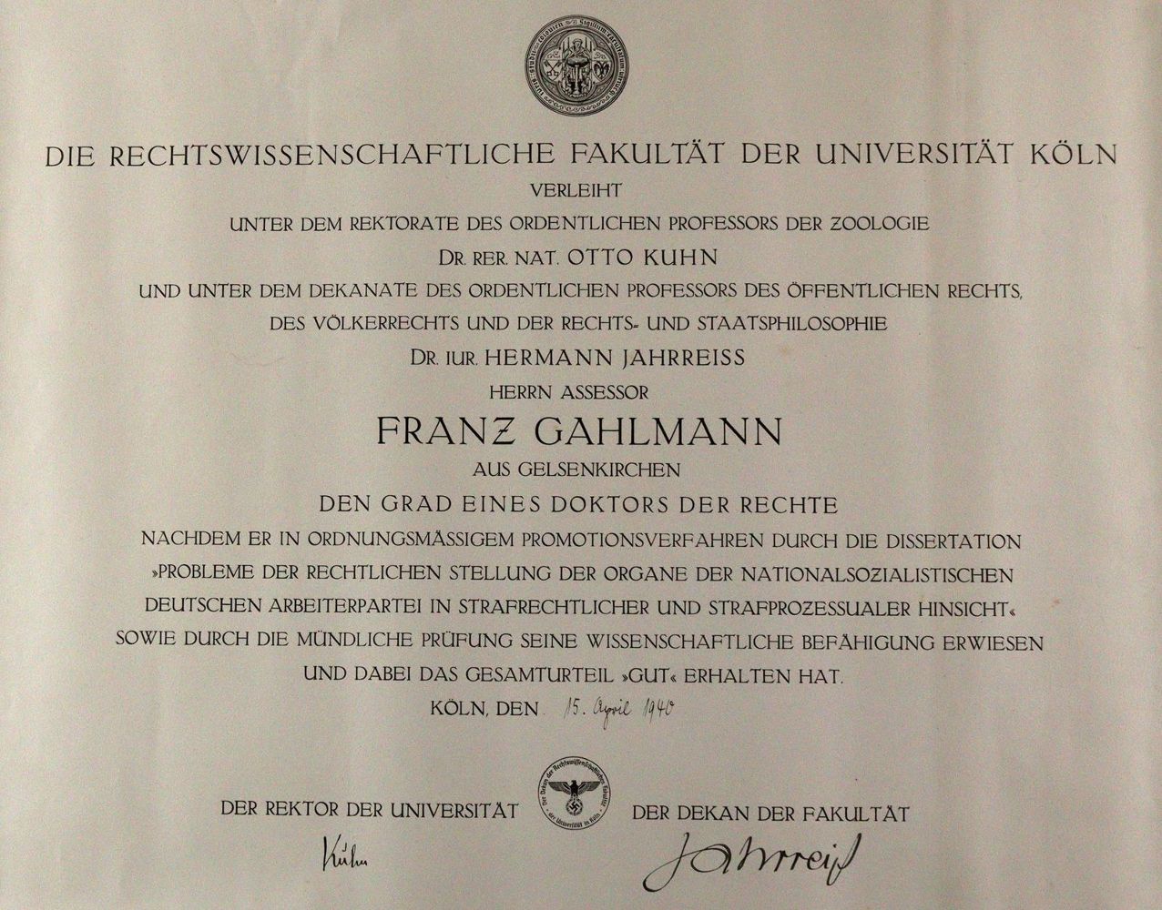 Große Abbildung Nr.1: 142-2309 Jahrreiß, Hermann: (Deutschland)