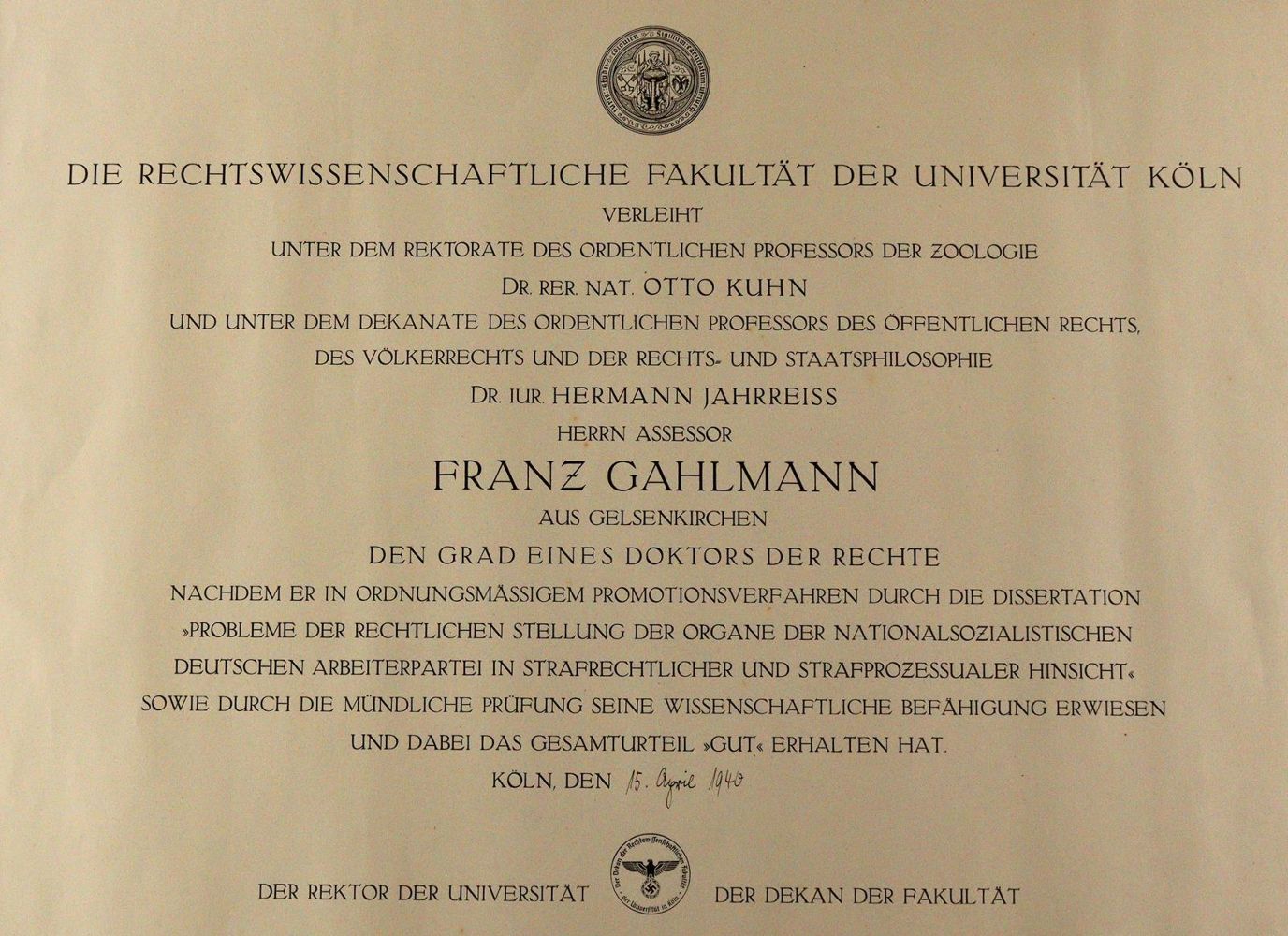 Große Abbildung Nr.2: 142-2309 Jahrreiß, Hermann: (Deutschland)