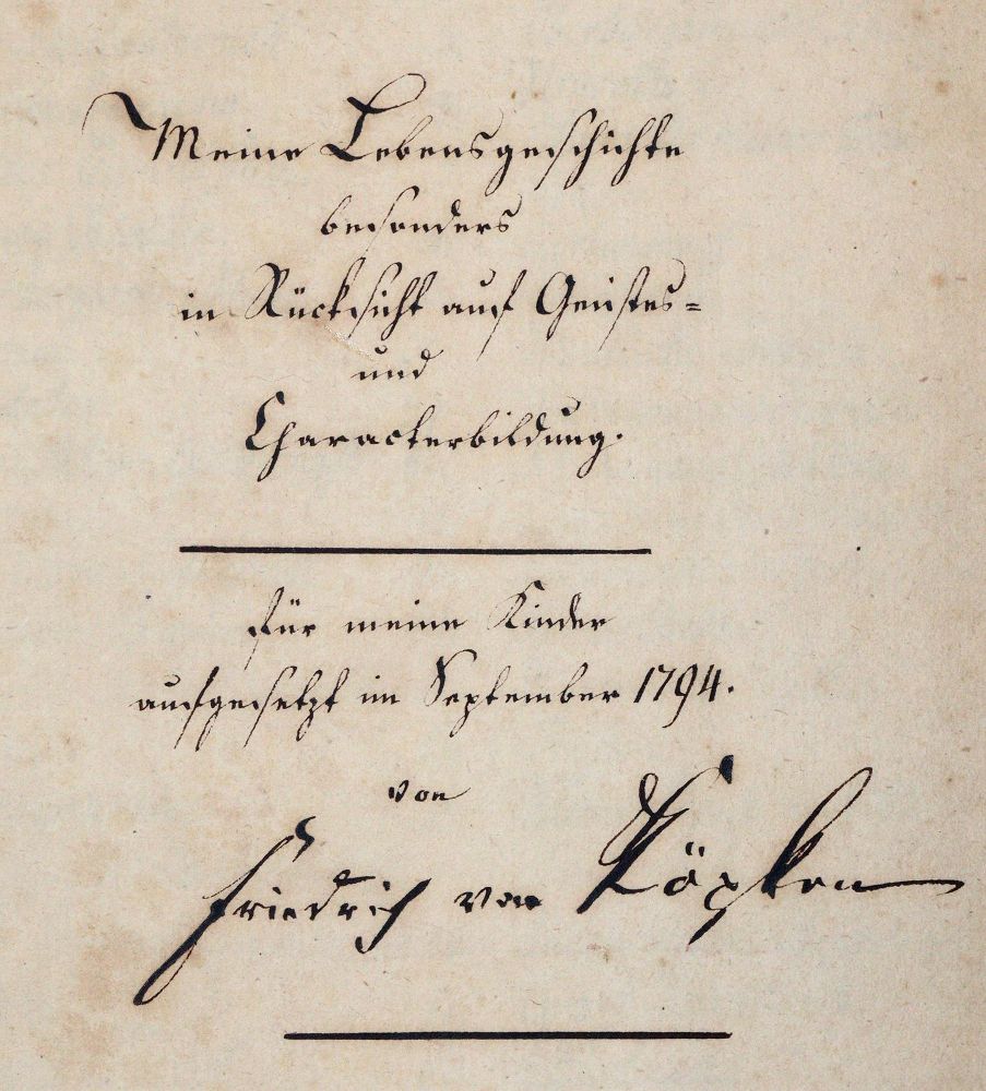 Große Abbildung Nr.1: 142-2315 Köpken,F.v.: (Deutschland, Magdeburg, Handschriften)