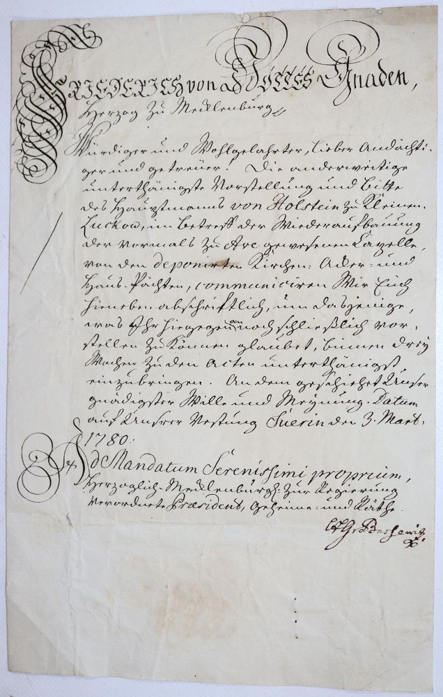 Große Abbildung Nr.3: 142-2320 Briefwechsel,: (Deutschland, Mecklenburg, Groß Luckow)
