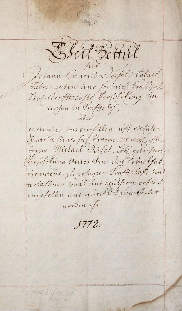 Große Abbildung Nr.2: 142-2325 Kraftshof.: (Deutschland, Nürnberg, Handschriften)
