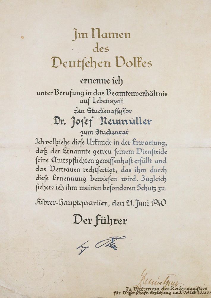 Große Abbildung Nr.1: 142-2359 Urkunde.: (Deutschland)