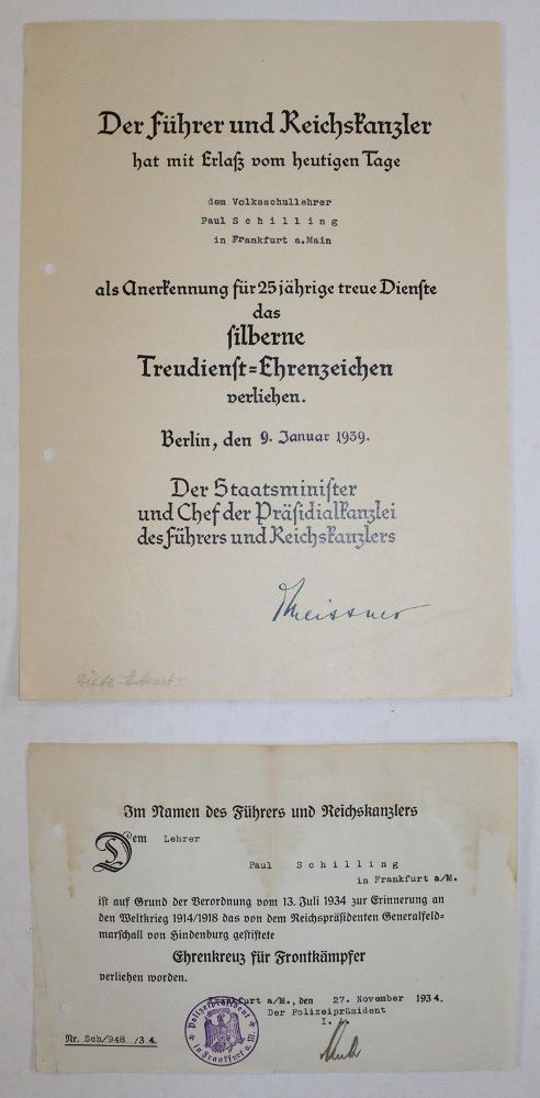 Große Abbildung Nr.2: 142-2359 Urkunde.: (Deutschland)