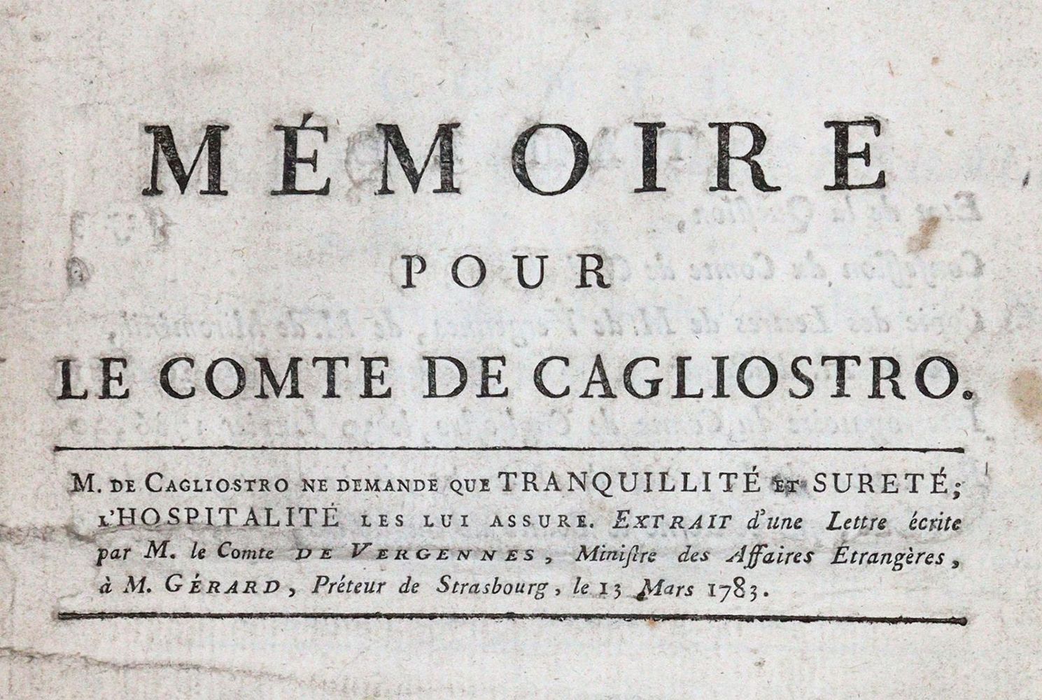 Große Abbildung Nr.1: 142-2374 Cagliostro,A.: (Frankreich)