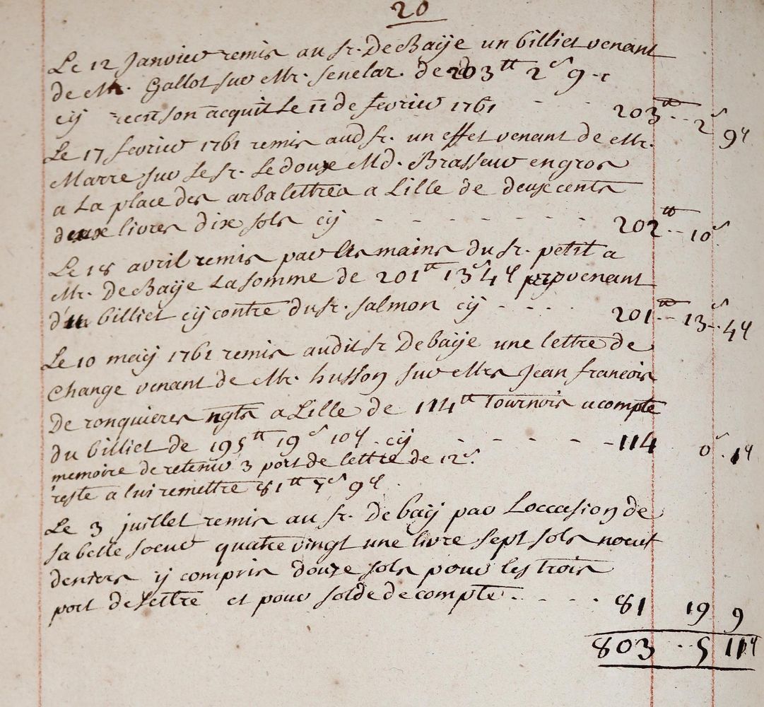 Große Abbildung Nr.2: 142-2385 Rechnungsbuch.: (Frankreich, Handschriften)