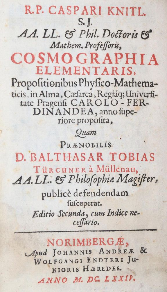 Große Abbildung Nr.23: 142-239 Knittel,C.: (Alte Drucke, Handschriften und Theologie)