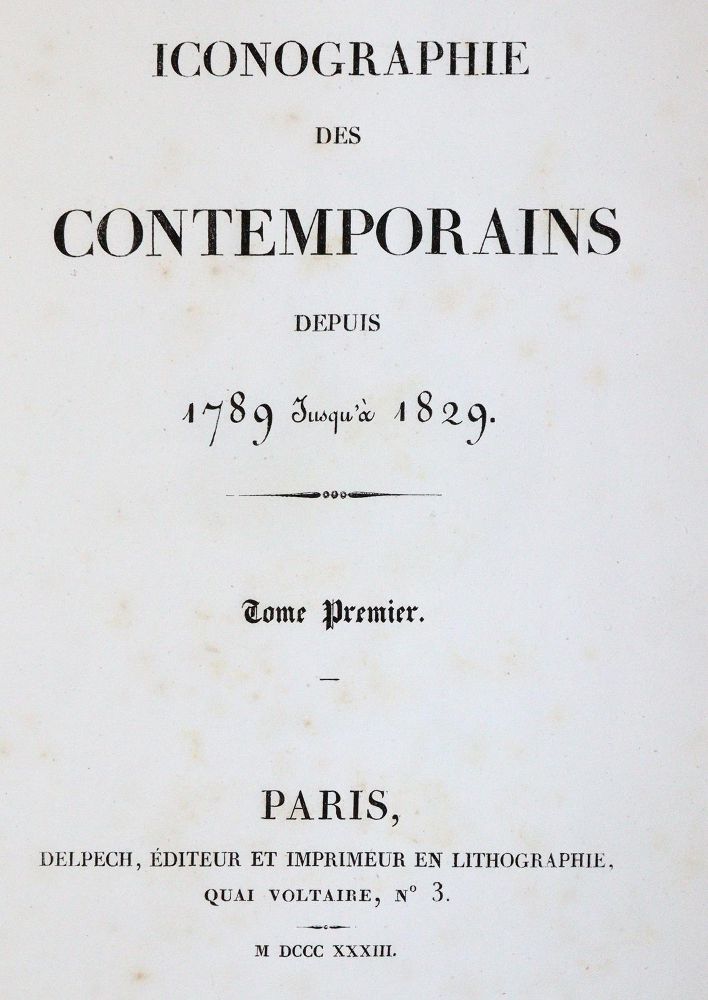 Große Abbildung Nr.1: 142-2399 Iconographie des contemporains: (Frankreich, Portrait)