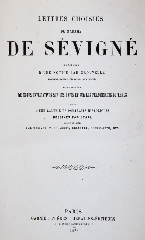 Große Abbildung Nr.1: 142-2401 Sevigne, (Marie de Rabutin-Chantal de).: (Frankreich, Portrait)