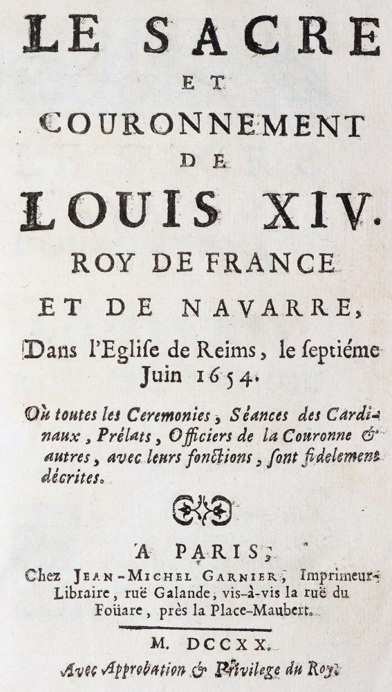 Große Abbildung Nr.1: 142-2404 Sacre et Couronnement, Le,: (Frankreich)
