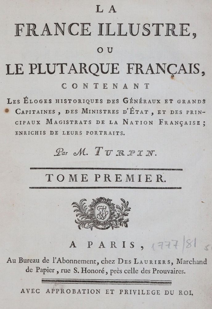 Große Abbildung Nr.3: 142-2410 Turpin,(F.H.).: (Frankreich)