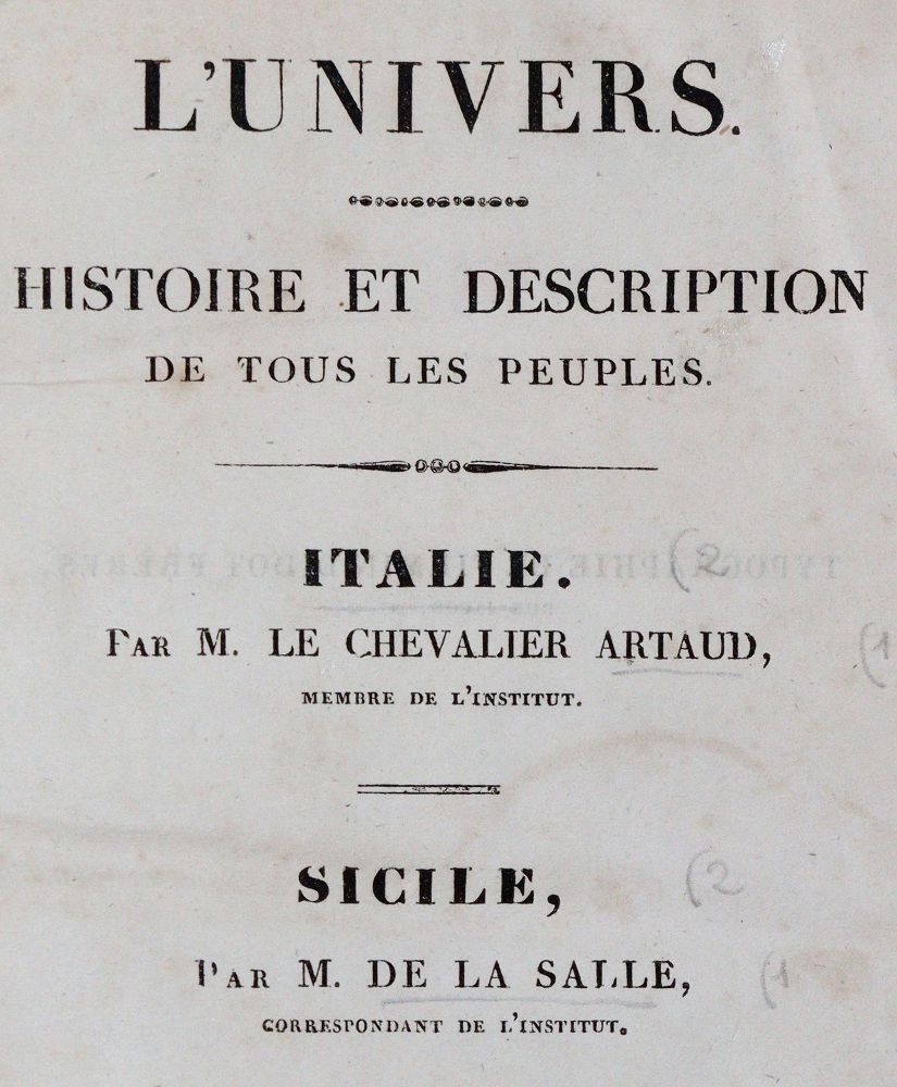 Große Abbildung Nr.1: 142-2414 Artaud,(A.F.) u. de la Salle.: (Italien)