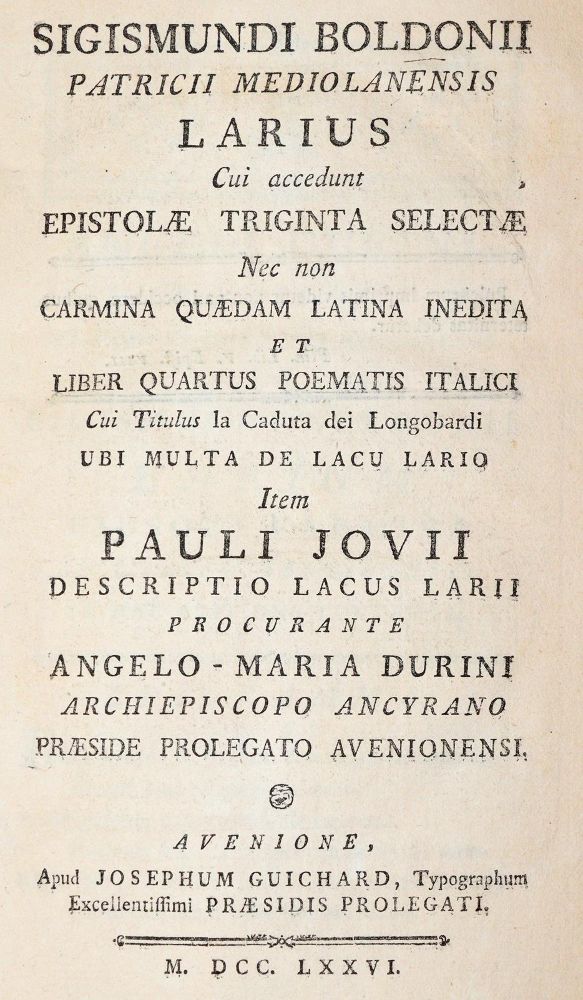 Große Abbildung Nr.1: 142-2417 Boldoni,S.: (Italien, Comer See)
