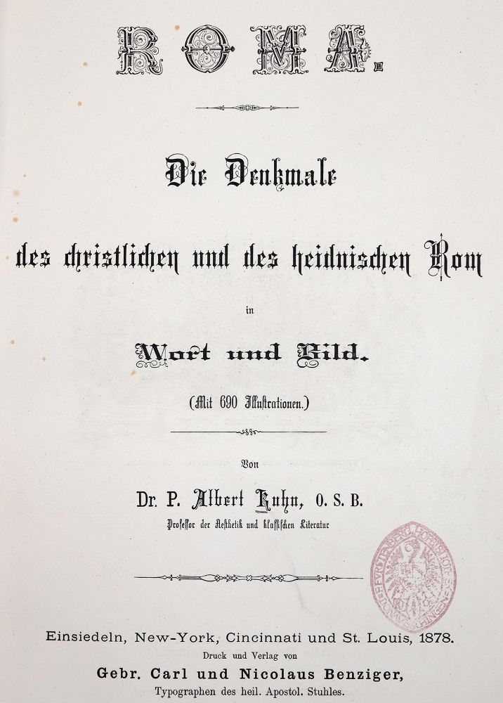 Große Abbildung Nr.1: 142-2432 Kuhn,P.A.: (Italien, Rom)