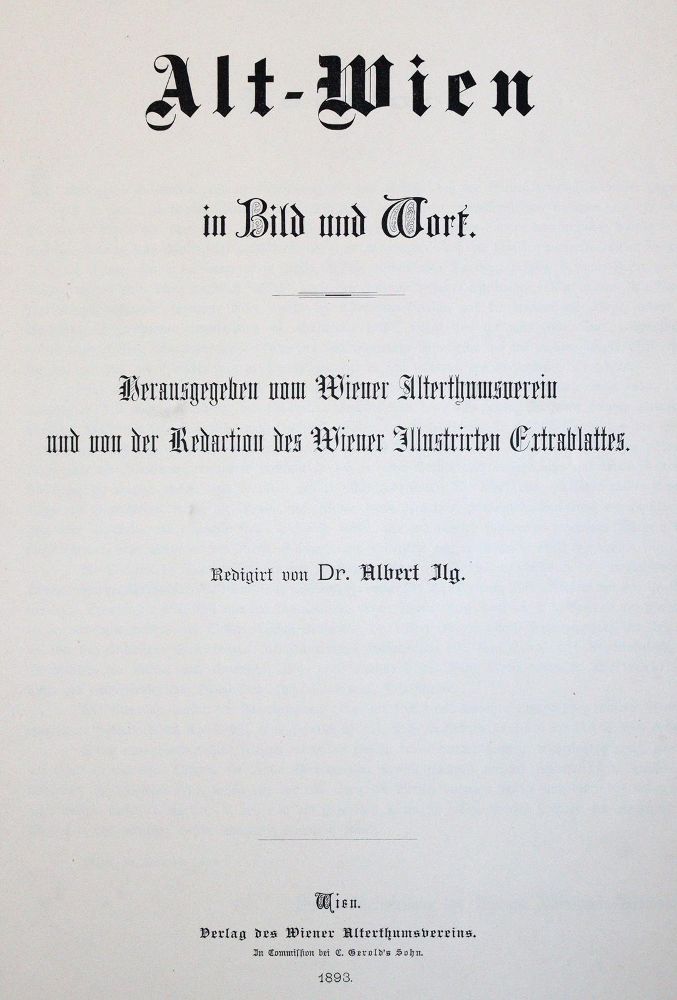Große Abbildung Nr.1: 142-2515 Ilg,A. (Hrsg.).: (Österreich, Wien)