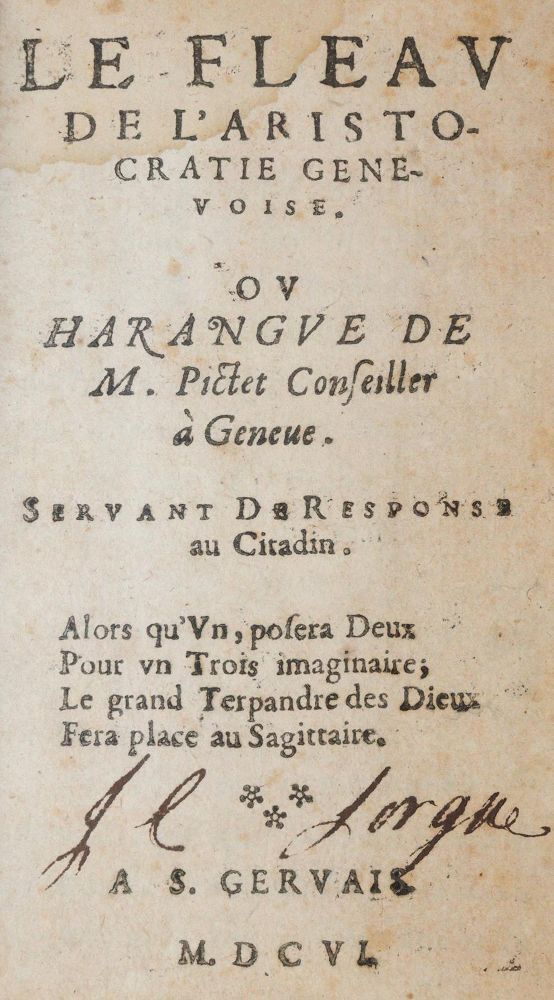 Große Abbildung Nr.1: 142-2525 (Buttet,M.A.de).: (Schweiz, Genf)