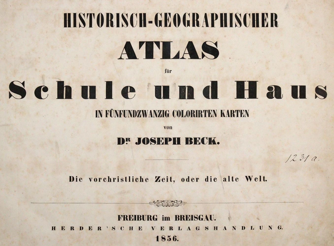 Große Abbildung Nr.1: 142-2544 Beck,J.: (Verschiedene Länder - Geschichte, Atlanten)