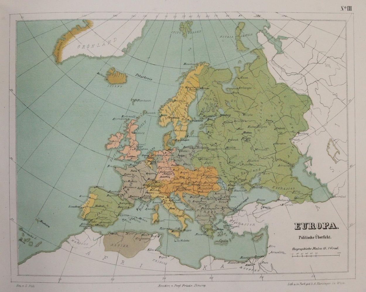 Große Abbildung Nr.2: 142-2552 Simony,F.: (Verschiedene Länder - Geschichte, Atlanten)