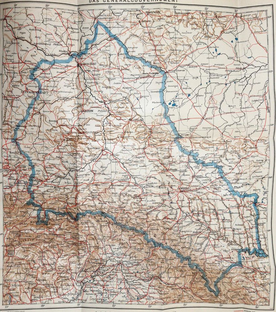 Große Abbildung Nr.2: 142-2556 Generalgouvernement, Das.: (Verschiedene Länder - Geschichte, Baedeker)