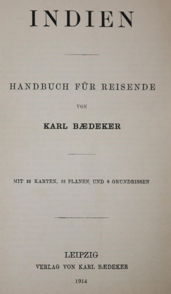Große Abbildung Nr.1: 142-2558 Indien.: (Verschiedene Länder - Geschichte, Baedeker)
