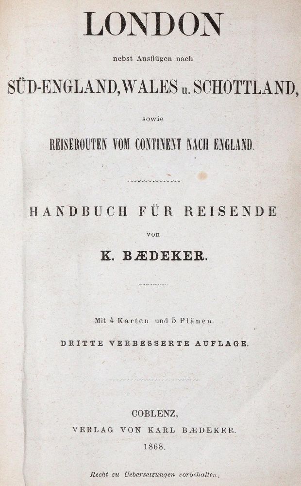 Große Abbildung Nr.1: 142-2559 London: (Verschiedene Länder - Geschichte, Baedeker)