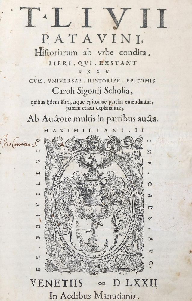 Große Abbildung Nr.1: 142-256 Livius,T.: (Alte Drucke, Handschriften und Theologie)