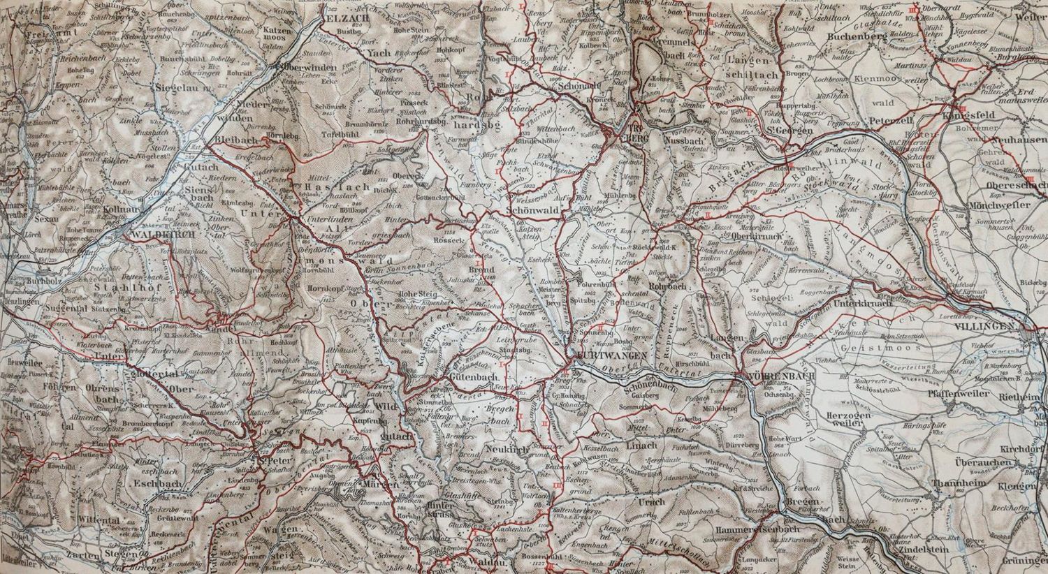 Große Abbildung Nr.1: 142-2563 Schwarzwald.: (Verschiedene Länder - Geschichte, Baedeker)