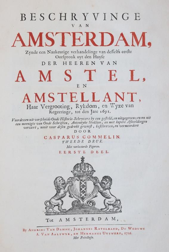 Große Abbildung Nr.1: 142-2566 Commelin,C.: (Verschiedene Länder - Geschichte, Benelux)
