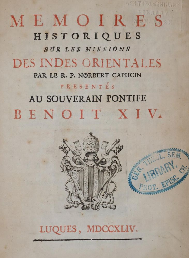 Große Abbildung Nr.1: 142-2620 (Parisot,P.).: (Verschiedene Länder - Geschichte, Missionswesen)