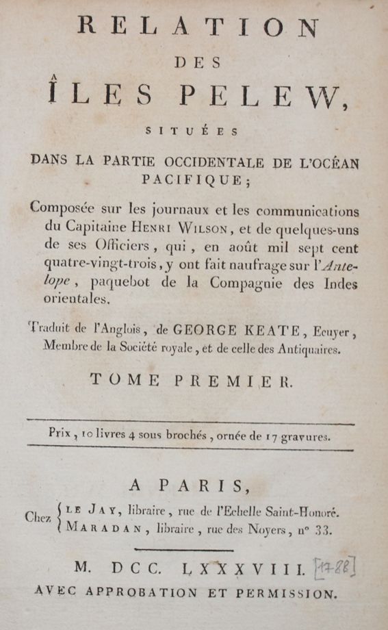Große Abbildung Nr.1: 142-2647 Keate,G.: (Verschiedene Länder - Geschichte, Südsee)