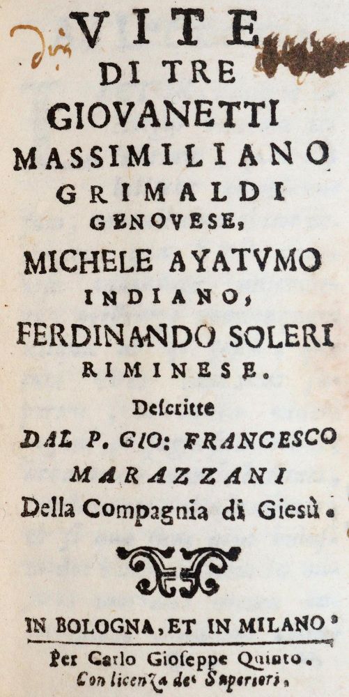 Große Abbildung Nr.1: 142-265 Marazzani,F.: (Alte Drucke, Handschriften und Theologie)