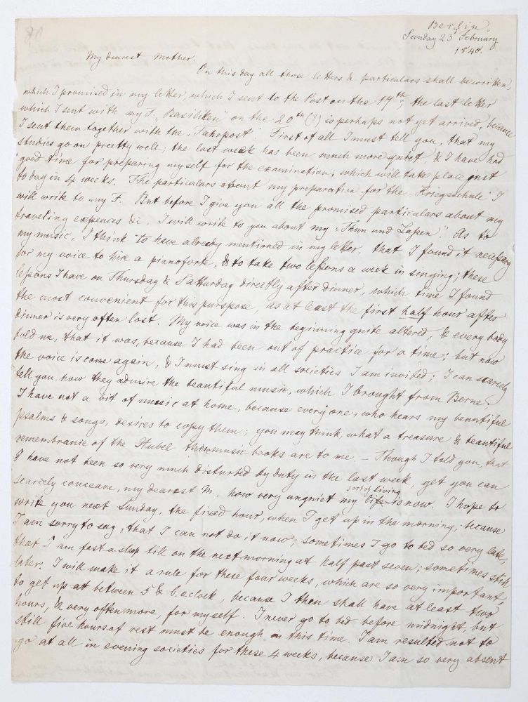 Große Abbildung Nr.1: 142-2667 Bunsen, Ernst Christian Ludwig von,: (Autographen)