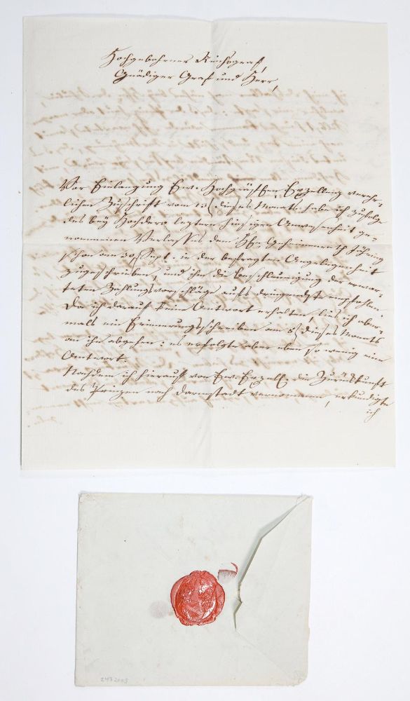 Große Abbildung Nr.1: 142-2674 Hoffmann, Johann Isaac,: (Autographen)