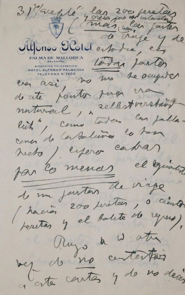 Große Abbildung Nr.2: 142-2677 Keyserling, Hermann Graf: (Autographen)