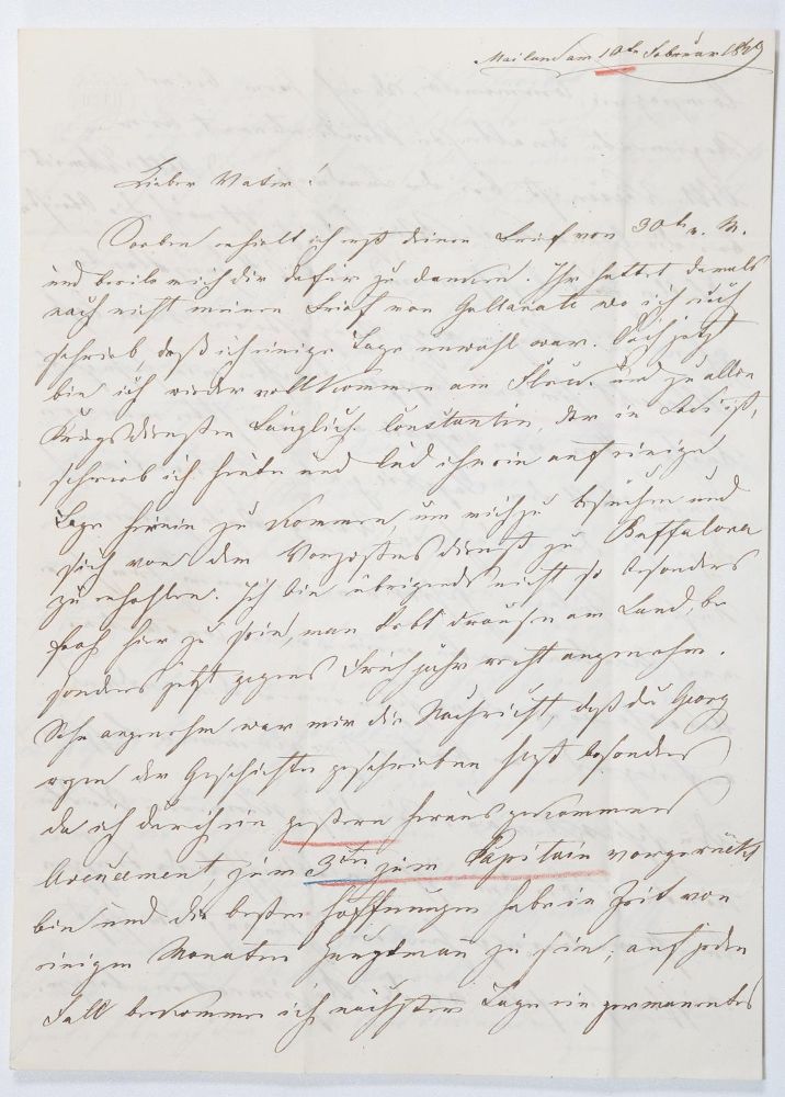Große Abbildung Nr.1: 142-2685 Thun und Hohenstein, Franz Graf von,: (Autographen)