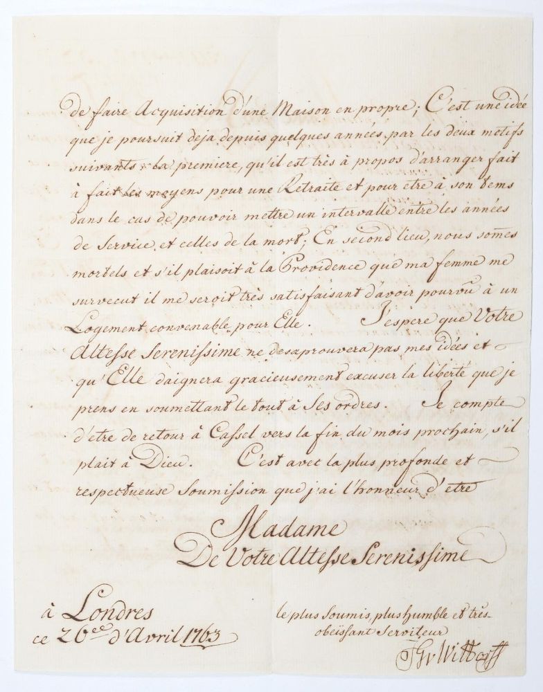 Große Abbildung Nr.1: 142-2687 Wittorf, Julius Jürgen Freiherr von,: (Autographen)