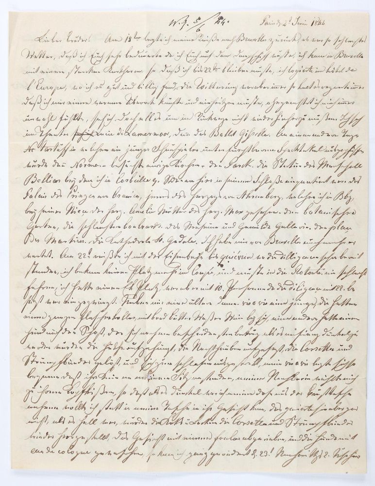 Große Abbildung Nr.1: 142-2688 Würtzburg, Carl Freiherr von.: (Autographen)