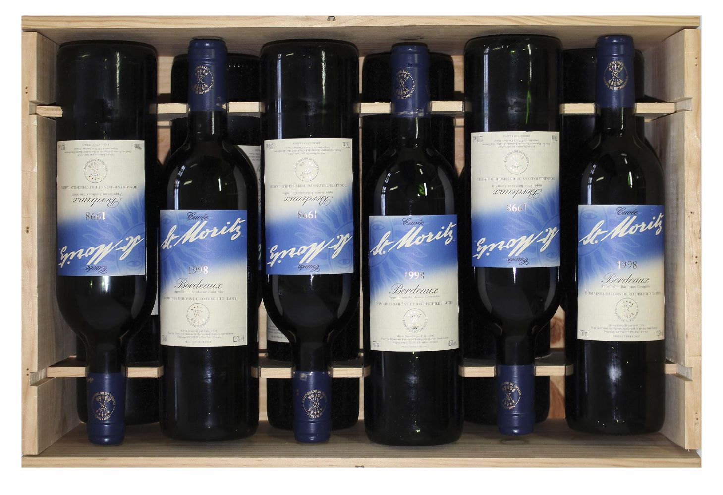 Große Abbildung Nr.1: 142-2706 Cuvee St. Moritz 1998 Bordeaux.: (Varia, Getränke, Wein)