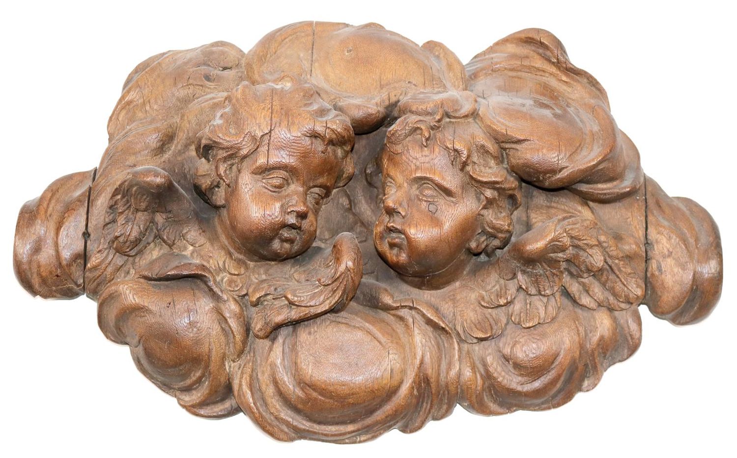 Große Abbildung Nr.1: 142-2741 Barockes Puttenrelief als Supraporte: (Varia, Putten, Supraporte)