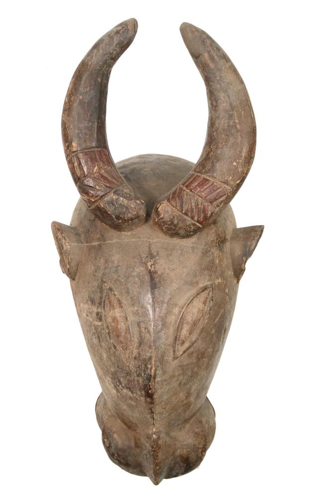 Große Abbildung Nr.1: 142-2764 Bamileke Büffelmaske.: (Afrika)