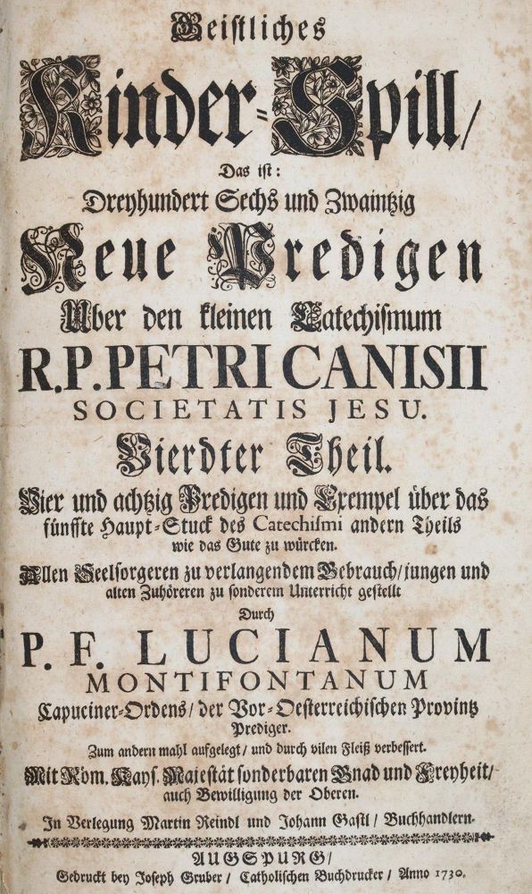 Große Abbildung Nr.1: 142-278 Montifontanus,L.: (Alte Drucke, Handschriften und Theologie)