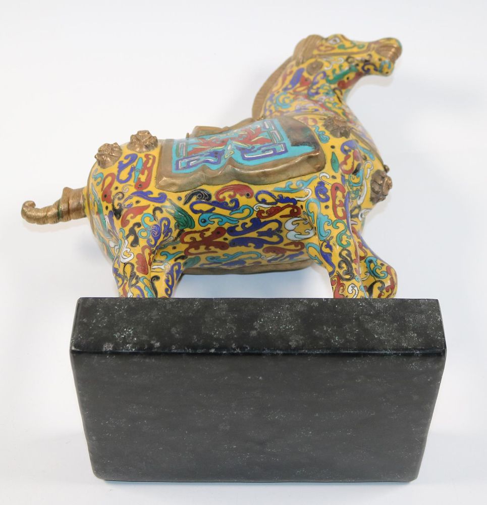 Große Abbildung Nr.5: 142-2801 Cloisonné-Pferd: (Asiatika)