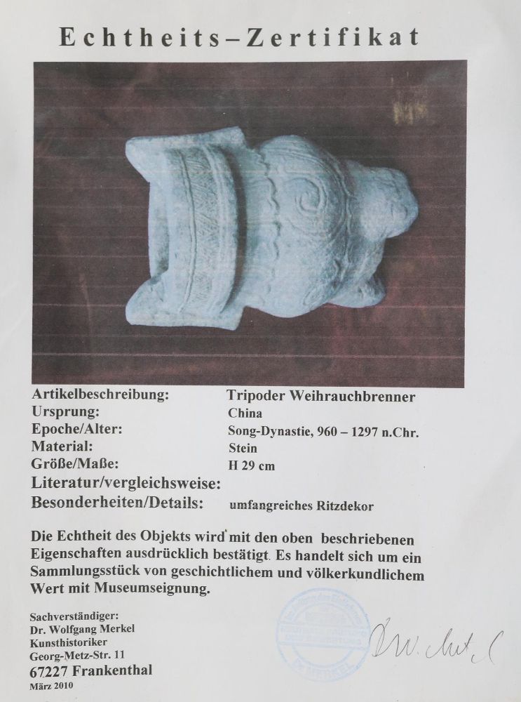 Große Abbildung Nr.4: 142-2844 Weihrauchbrenner Song.: (Asiatika)