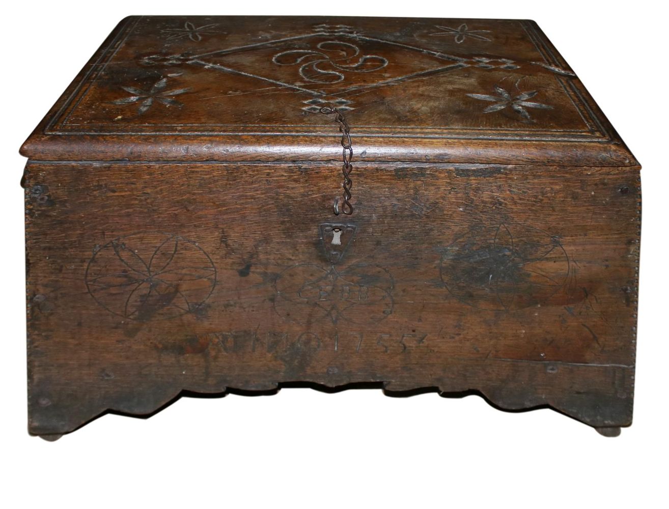 Große Abbildung Nr.1: 142-2891 Barocktruhe: (Möbel, Truhen)