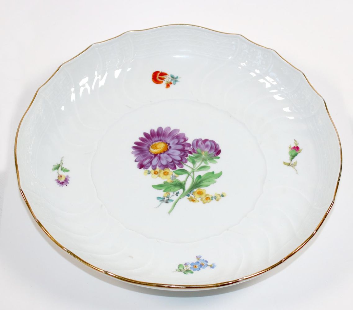 Große Abbildung Nr.1: 142-2921 Konvolut Meissen (3 Teile): (Porzellan u. Keramik, Meissen)
