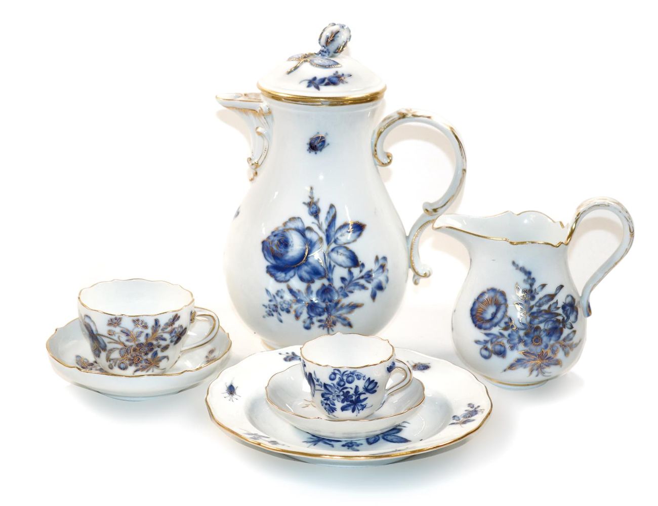 Große Abbildung Nr.1: 142-2923 Meissen umfangreiches: (Porzellan u. Keramik, Meissen)