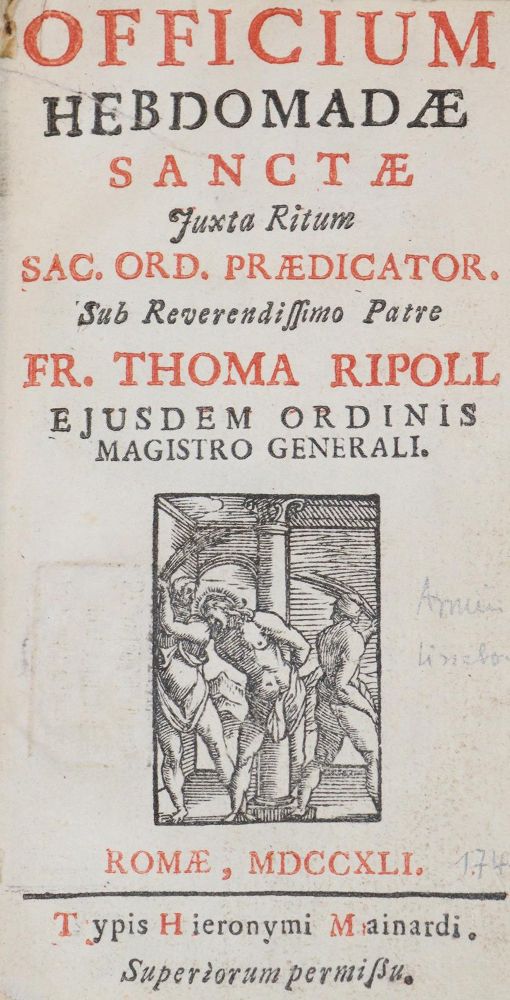 Große Abbildung Nr.1: 142-293 Officium: (Alte Drucke, Handschriften und Theologie)