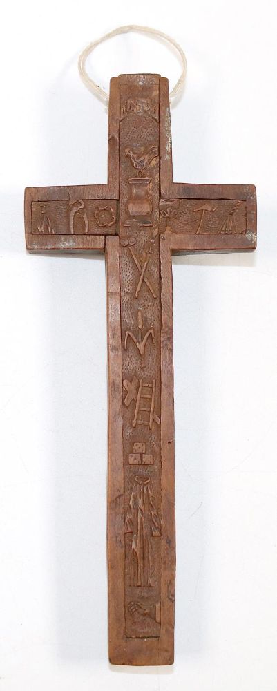 Große Abbildung Nr.6: 142-2941 Reliquienkreuz: (Religiöse Volkskunst)