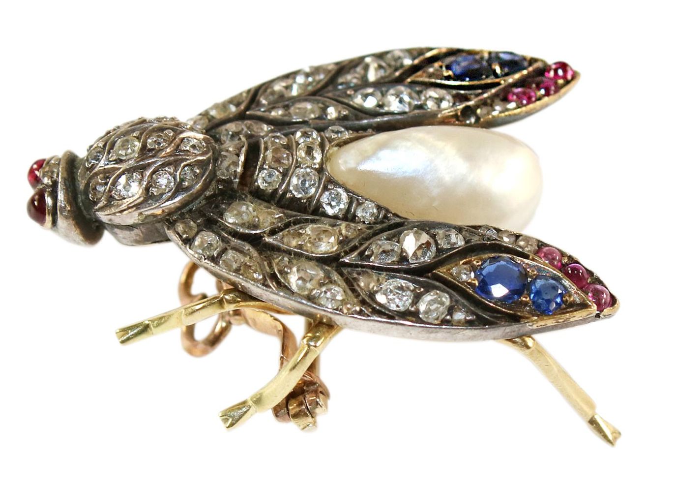 Große Abbildung Nr.2: 142-2950 Käferbrosche museal.: (Schmuck, Broschen)